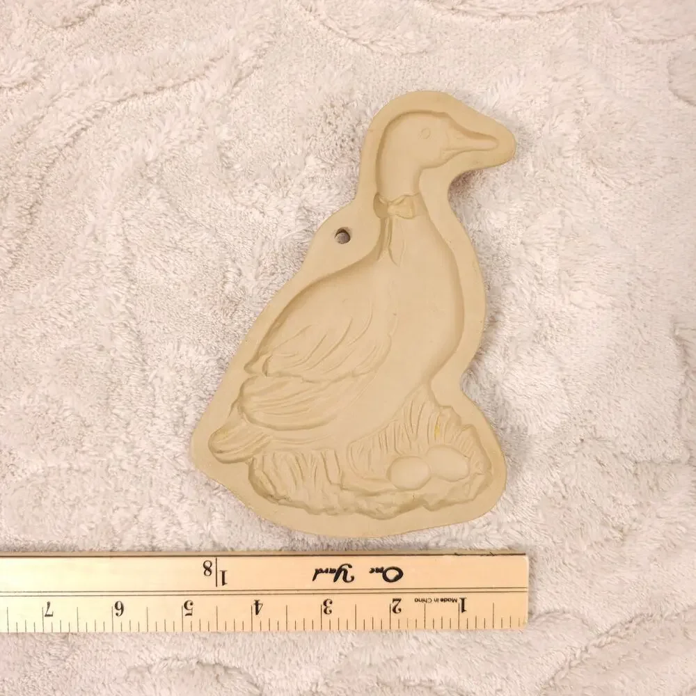 Vintage Brown Bag Cookie Art Shortbread Mold Goose 1984